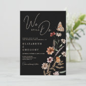 Invitation Fleurs sauvages Boho foncées Nous faisons encore r (Debout devant)