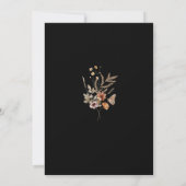 Invitation Fleurs sauvages Boho foncées Nous faisons encore r (Dos)