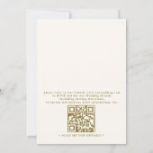 Invitation Fleurs sauvages bois pots Mason Boho code QR maria (Dos)