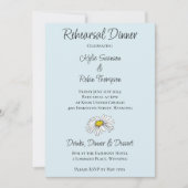 Invitation Fleurs sauvages Champignons bleus floraux (Devant)