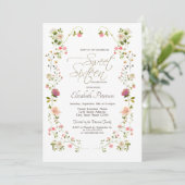 Invitation Fleurs sauvages chic 16 ans (Debout devant)