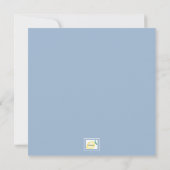 Invitation Fleurs sauvages dans les couleurs primaires Invita (Dos)