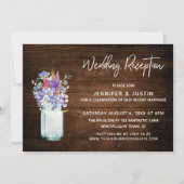 Invitation Fleurs sauvages dans un Mariage rustique en bocal  (Devant)