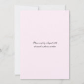 Invitation Fleurs sauvages d'aquarelle Monogramme Mariage de (Dos)