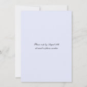 Invitation Fleurs sauvages d'aquarelle Monogramme Mariage de  (Dos)