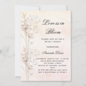 Invitation Fleurs sauvages de douche nuptiale amour en fleurs (Devant)