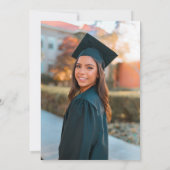 Invitation Fleurs sauvages de la fête de graduation Photo (Dos)