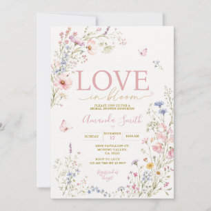 Invitation Fleurs sauvages de l'amour en fleurs Mariage papil