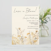 Invitation Fleurs sauvages de mariage Shower de mariage (Debout devant)