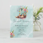 Invitation Fleurs sauvages de poupées de poupées Aqua Fête de (Debout devant)