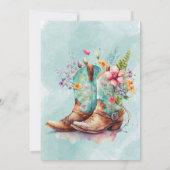 Invitation Fleurs sauvages de poupées de poupées Aqua Fête de (Dos)