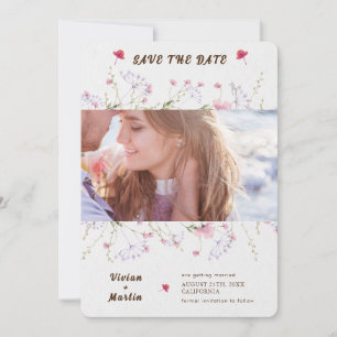 Invitation Fleurs Sauvages De Printemps Délicates Mariage Enr