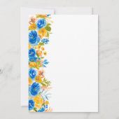 Invitation Fleurs sauvages du pays brillant script douche nup (Dos)
