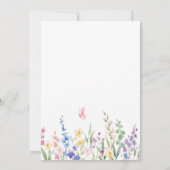 Invitation Fleurs sauvages esthétiques (Dos)