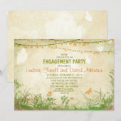 Invitation fleurs sauvages et jeux de lumières à cordes (Devant / Derrière)