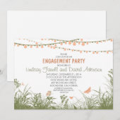 Invitation fleurs sauvages et jeux de lumières à cordes (Devant / Derrière)