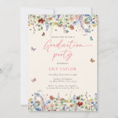 Invitation Fleurs sauvages et papillons Boho Diplôme photo (Devant)