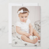 Invitation Fleurs sauvages et papillons | Photo Retour Baptêm (Dos)