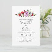 Invitation Fleurs sauvages et romance (Debout devant)