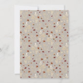 Invitation Fleurs sauvages floraux séchés Baby shower d'autom (Dos)