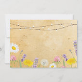 Invitation Fleurs sauvages itinéraires de Bachelorette de (Dos)