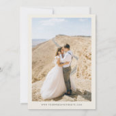 Invitation Fleurs sauvages ivoiriens Cadre et photo Mariage d (Dos)