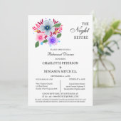 Invitation Fleurs sauvages La Nuit Avant Le Dîner De Répétiti (Debout devant)