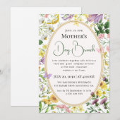 Invitation Fleurs sauvages lumineuses boho chic modernes (Devant / Derrière)