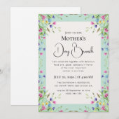 Invitation Fleurs sauvages lumineuses boho chic modernes (Devant / Derrière)