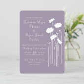 Invitation Fleurs sauvages Mariages minimalistes (Debout devant)