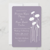 Invitation Fleurs sauvages Mariages minimalistes (Devant)
