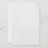 Invitation Fleurs sauvages mariages Sur Bois Blanchi (Dos)