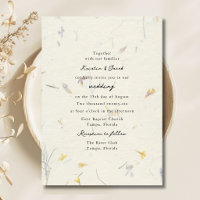 Fleurs Sauvages Papier Floral Mariage Numérique Mo