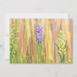 Invitation Fleurs Sauvages Pastel de la Forêt
