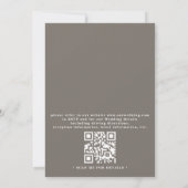 Invitation Fleurs sauvages Prairie Élégant Code QR Mariage Mo (Dos)