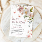 Invitation Fleurs sauvages Roses Rustiques Baby In Bloom Invi