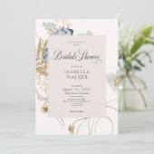 Invitation Fleurs sauvages rustiques sur Fête des mariées de (Debout devant)