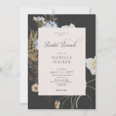 Invitation Fleurs sauvages rustiques sur le Brunch nuptial du (Devant)