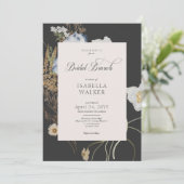 Invitation Fleurs sauvages rustiques sur le Brunch nuptial du (Debout devant)