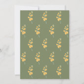 Invitation Fleurs sauvages | Sage Green | Baby shower neutre (Dos)