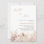 Invitation Fleurs sauvages tombent amour citrouille Fête des (Devant)