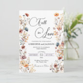 Invitation Fleurs sauvages tombent dans l'amour Détails sur l (Debout devant)