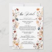 Invitation Fleurs sauvages tombent dans l'amour Détails sur l (Dos)