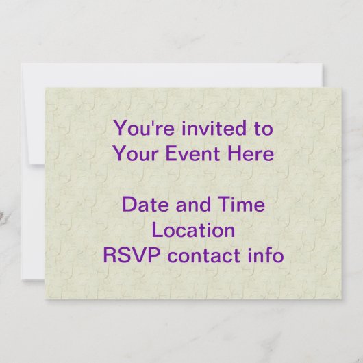 Invitation Fleurs Scorpio (Dos)