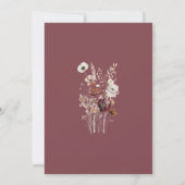 Invitation Fleurs séchées à la chute Whimsical Baby shower ma (Dos)