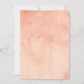 Invitation Fleurs séchées pampas herbe feuille de palme corai (Dos)