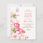 Invitation Fleurs s'épanouissent (Devant)