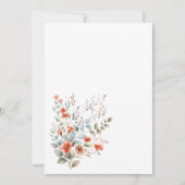 Invitation Fleurs simples et notes de musique Vierge (Devant)