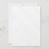 Invitation Fleurs Simples Mariage Texture Bois  (Dos)