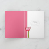 Invitation Fleurs simples rose Be My Bridesmaid Card (Intérieur)